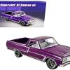 1965 Chevrolet El Camino SS "Custom Cruiser" Purple Metallic with White Graphics Limited Edition to 678 pieces Worldwide 1/18 Diecast Model Car by ACME - Image 3