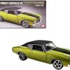 1970 Chevrolet Chevelle SS Restomod Citrus Green Metallic with Black Stripes and Black Vinyl Top Limited Edition to 258 pieces Worldwide 1/18 Diecast Model Car by ACME - Image 3