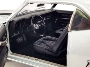 1969 Chevrolet COPO Camaro Cortez Silver Metallic with Black Hood Stripes Built by Dick Harrell Limited Edition to 1128 pieces Worldwide 1/18 Diecast Model Car by ACME