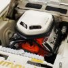 1970 Plymouth HEMI Barracuda Super Stock "Ramchargers" White with Red Stripes Limited Edition to 750 pieces Worldwide 1/18 Diecast Model Car by ACME