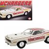1970 Plymouth HEMI Barracuda Super Stock "Ramchargers" White with Red Stripes Limited Edition to 750 pieces Worldwide 1/18 Diecast Model Car by ACME - Image 3