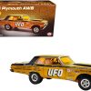 1965 Plymouth AWB (Altered Wheel Base) Gold Metallic with Graphics and Orange-Tinted Windows "UFO" Limited Edition to 636 pieces Worldwide 1/18 Diecast Model Car by ACME - Image 3