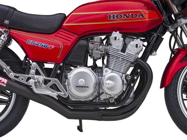 Honda CB750F Motorcycle Red with Helmet "Baribari Legend" (1986) OVA 1/12 Model by Autoart - Image 3