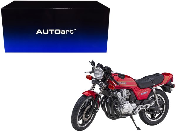 Honda CB750F Motorcycle Red with Helmet "Baribari Legend" (1986) OVA 1/12 Model by Autoart - Image 5
