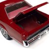 1969 Pontiac Royal Bobcat Grand Prix Model J Matador Red with White Top and Red Interior 1/18 Diecast Model Car by Auto World - Image 2
