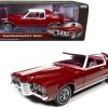 1969 Pontiac Royal Bobcat Grand Prix Model J Matador Red with White Top and Red Interior 1/18 Diecast Model Car by Auto World - Image 5