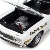 1967 Chevrolet Camaro SS Baldwin Motion Joel Rosen "Motion Supercar Club" White with Black Vinyl Top and Graphics 1/18 Diecast Model Car by Auto World - Image 4