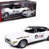 1967 Chevrolet Camaro SS Baldwin Motion Joel Rosen "Motion Supercar Club" White with Black Vinyl Top and Graphics 1/18 Diecast Model Car by Auto World - Image 5