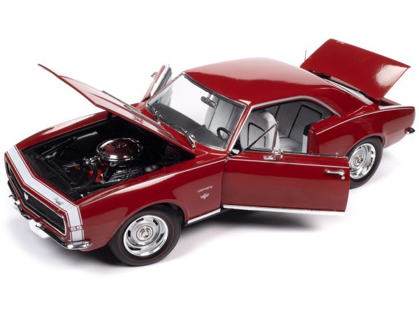 1967 Chevrolet Camaro RS/SS Bolero Red with White Stripe and White Interior "Hemmings Motor News" Magazine Cover Car (March 2014) 1/18 Diecast Model Car by Auto World - Image 2