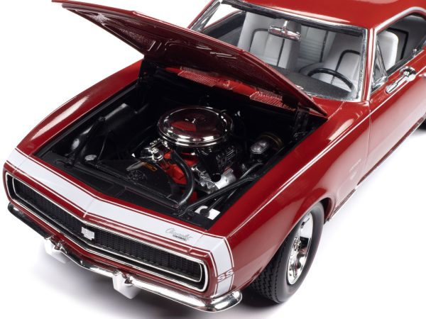 1967 Chevrolet Camaro RS/SS Bolero Red with White Stripe and White Interior "Hemmings Motor News" Magazine Cover Car (March 2014) 1/18 Diecast Model Car by Auto World - Image 5