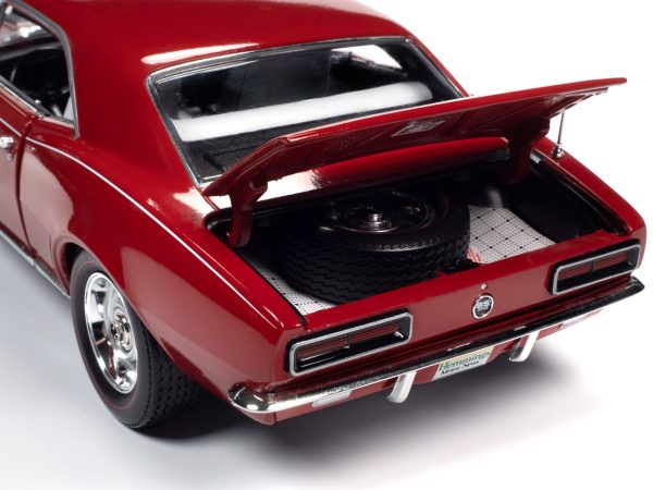 1967 Chevrolet Camaro RS/SS Bolero Red with White Stripe and White Interior "Hemmings Motor News" Magazine Cover Car (March 2014) 1/18 Diecast Model Car by Auto World - Image 3