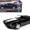 1972 Pontiac Firebird T/A Trans Am Starlight Black with White Stripes "Class of 1972" "American Muscle" Series 1/18 Diecast Model Car by Auto World - Image 5