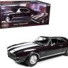 1967 Chevrolet Camaro Z/28 Royal Plum with White Stripes "Muscle Car & Corvette Nationals" (MCACN) 1/18 Diecast Model Car by Auto World - Image 4