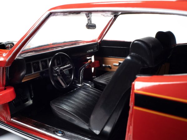 1972 Buick GSX Fire Red with Black Stripes "Muscle Car & Corvette Nationals" (MCACN) "American Muscle" Series 1/18 Diecast Model Car by Auto World - Image 4