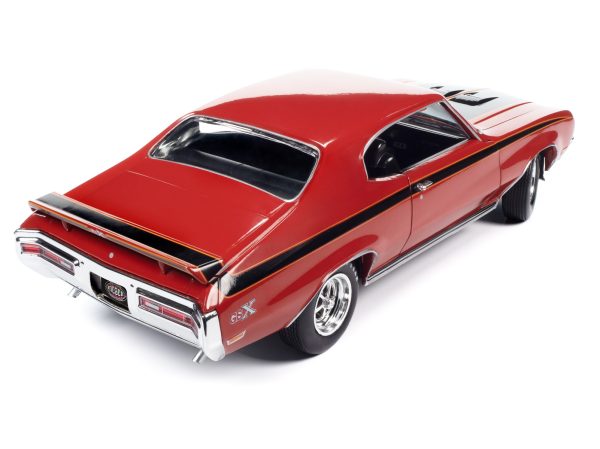 1972 Buick GSX Fire Red with Black Stripes "Muscle Car & Corvette Nationals" (MCACN) "American Muscle" Series 1/18 Diecast Model Car by Auto World - Image 5