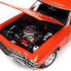 1969 Chevrolet "Nickey" Chevelle Hugger Orange with Black Stripes "Muscle Car & Corvette Nationals" (MCACN) 1/18 Diecast Model Car by Auto World - Image 4