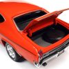 1969 Chevrolet "Nickey" Chevelle Hugger Orange with Black Stripes "Muscle Car & Corvette Nationals" (MCACN) 1/18 Diecast Model Car by Auto World - Image 3