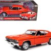 1969 Chevrolet "Nickey" Chevelle Hugger Orange with Black Stripes "Muscle Car & Corvette Nationals" (MCACN) 1/18 Diecast Model Car by Auto World - Image 5