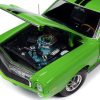 1969 AMC AMX Big Bad Lime Green with Black Stripes "Muscle Car & Corvette Nationals" (MCACN) "American Muscle" Series 1/18 Diecast Model Car by Auto World - Image 3