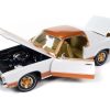 1969 Pontiac Royal Bobcat Grand Prix Model J Cameo White with Firefrost Gold Hood and Top with Gold Interior "American Muscle" Series 1/18 Diecast Model Car by Auto World - Image 2