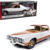 1969 Pontiac Royal Bobcat Grand Prix Model J Cameo White with Firefrost Gold Hood and Top with Gold Interior "American Muscle" Series 1/18 Diecast Model Car by Auto World - Image 3