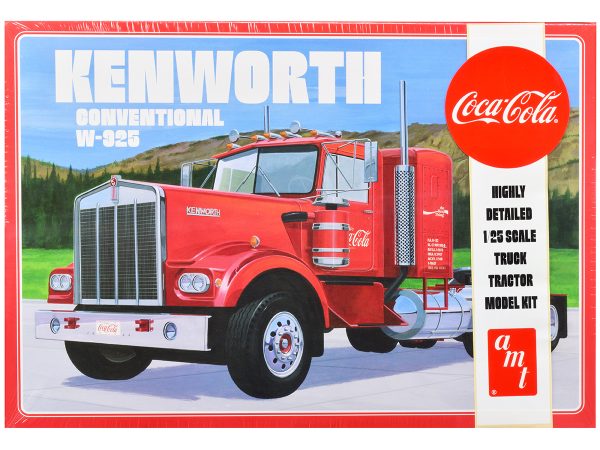 Skill 3 Model Kit Kenworth Conventional W-925 Tractor Truck "Coca-Cola" 1/25 Scale Model by AMT - Image 3