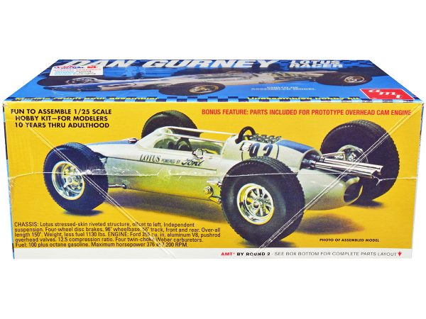 Skill 2 Model Kit Dan Gurney Lotus Racer 1/25 Scale Model by AMT - Image 3