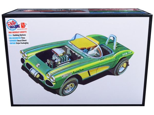 Skill 2 Model Kit 1962 Chevrolet Corvette 3 in 1 Kit 1/25 Scale Model by AMT - Image 2