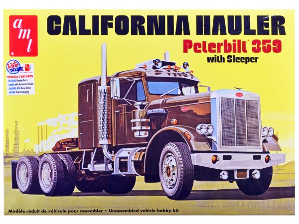 Skill 3 Model Kit Peterbilt 359 California Hauler with Sleeper Cab 1/25 Scale Model by AMT - Image 2