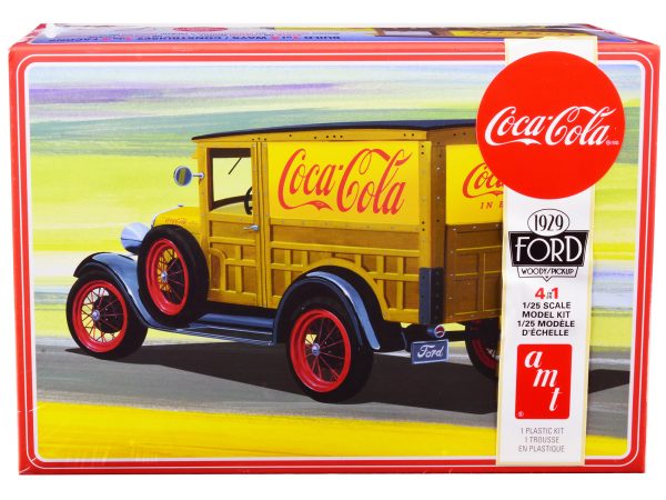 Skill 3 Model Kit 1929 Ford Woody/Pickup 4-in-1 Kit "Coca-Cola" 1/25 Scale Model Car by AMT - Image 3