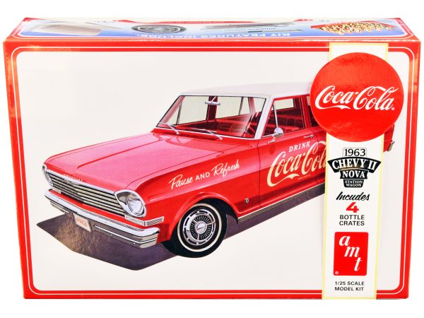 Skill 3 Model Kit 1963 Chevrolet II Nova Wagon "Coca-Cola" 1/25 Scale Model by AMT - Image 4