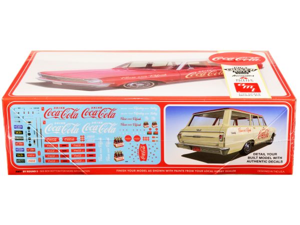 Skill 3 Model Kit 1963 Chevrolet II Nova Wagon "Coca-Cola" 1/25 Scale Model by AMT - Image 2