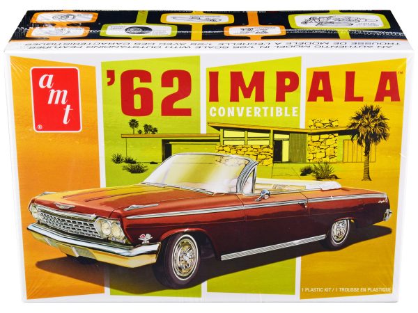 Skill 2 Model Kit 1962 Chevrolet Impala Convertible 1/25 Scale Model by AMT - Image 3