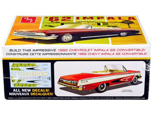 Skill 2 Model Kit 1962 Chevrolet Impala Convertible 1/25 Scale Model by AMT - Image 2