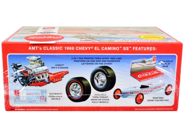 Skill 3 Model Kit 1968 Chevrolet El Camino SS and Soap Box Derby Racing Car 2 in 1 Kit "Coca-Cola" 1/25 Scale Model Car by AMT - Image 2