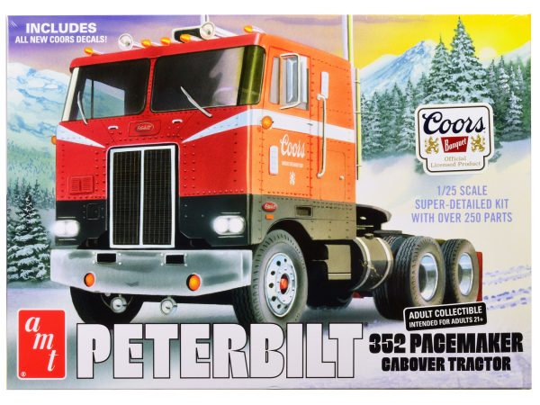 Skill 3 Model Kit Peterbilt 352 Pacemaker Cabover Tractor "Coors" 1/25 Scale Model by AMT - Image 3