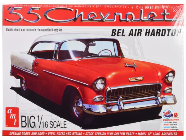 Skill 3 Model Kit 1955 Chevrolet Bel Air Hardtop 1/16 Scale Model by AMT - Image 3