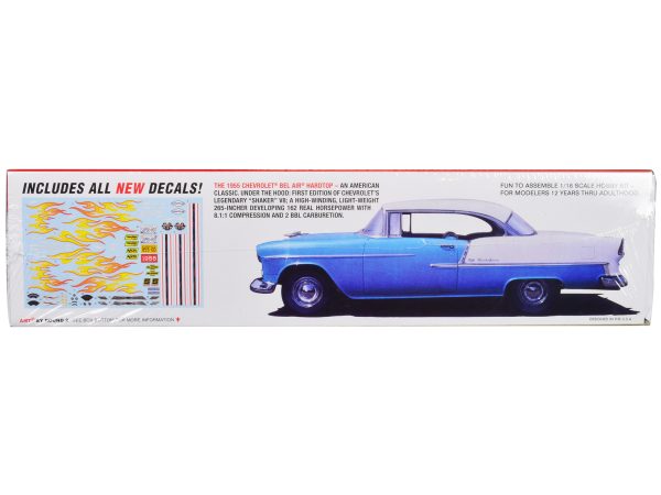 Skill 3 Model Kit 1955 Chevrolet Bel Air Hardtop 1/16 Scale Model by AMT - Image 2