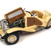 1935 Duesenberg SSJ Speedster Yukon Gold and Chocolate Brown 1/18 Diecast Model Car by Auto World