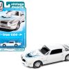 1976 Pontiac Firebird Trans Am Cameo White with Blue & Black Bird Hood Graphic "Vintage Muscle" Limited Edition 1/64 Diecast Model Car by Auto World - Image 2