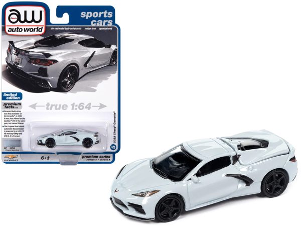 2022 Chevrolet Corvette Ceramic Matrix Gray "Sports Cars" Limited Edition 1/64 Diecast Model Car by Auto World - Image 2