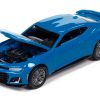 2022 Chevrolet Camaro ZL1 Rapid Blue "Modern Muscle" Limited Edition 1/64 Diecast Model Car by Auto World