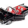 1957 Chevrolet Bel Air Convertible Onyx Black James Bond 007 "Dr. No" (1962) Movie "60 Years of Bond" Series 1/18 Diecast Model Car by Auto World - Image 2