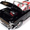 1957 Chevrolet Bel Air Convertible Onyx Black James Bond 007 "Dr. No" (1962) Movie "60 Years of Bond" Series 1/18 Diecast Model Car by Auto World - Image 5