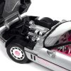 1986 Chevrolet Corvette Convertible Silver Metallic with Pink Interior "Barbie" "Silver Screen Machines" 1/18 Diecast Model Car by Auto World - Image 2