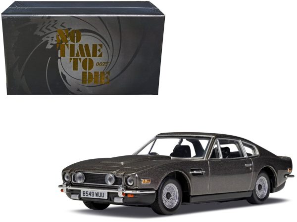 Aston Martin V8 RHD (Right Hand Drive) Black Metallic James Bond 007 "No Time To Die" (2021) Movie Diecast Model Car by Corgi - Image 3