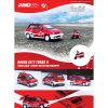 Honda City Turbo II RHD (Right Hand Drive) Red and White "Coca-Cola" with Honda Motocompo Scooter 1/64 Diecast Model Car by Inno Models