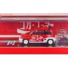 Honda City Turbo II RHD (Right Hand Drive) Red and White "Coca-Cola" with Honda Motocompo Scooter 1/64 Diecast Model Car by Inno Models - Image 2