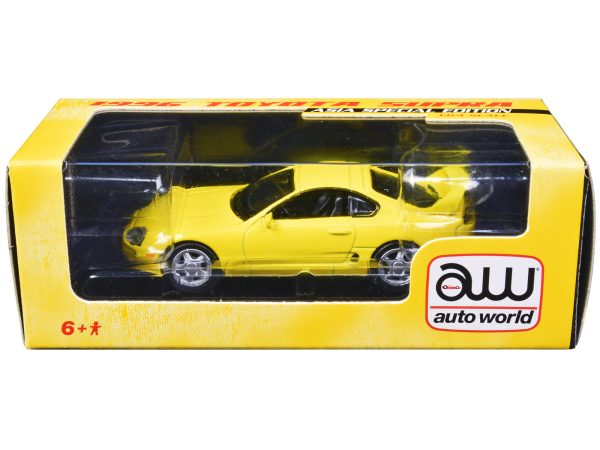 1996 Toyota Supra Yellow "Asia Special Edition" 1/64 Diecast Model Car by Auto World