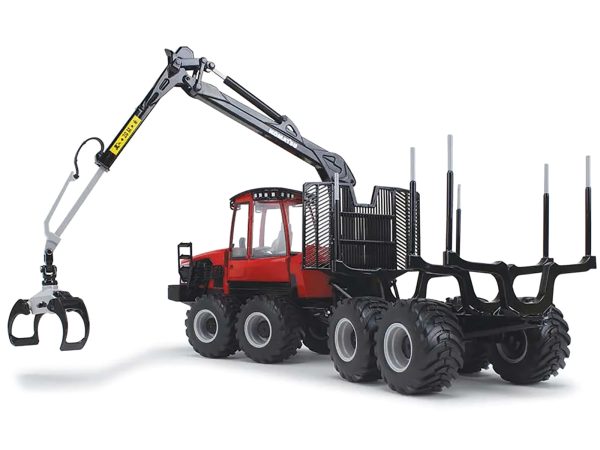 Komatsu 875.1 Forwarder Red and Black 1/32 Diecast Model by First Gear - Image 2